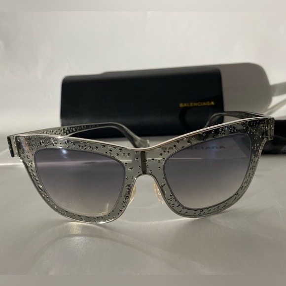 BALENCIAGA Clear Bubble Sunglasses NIB - Picture 11 of 11